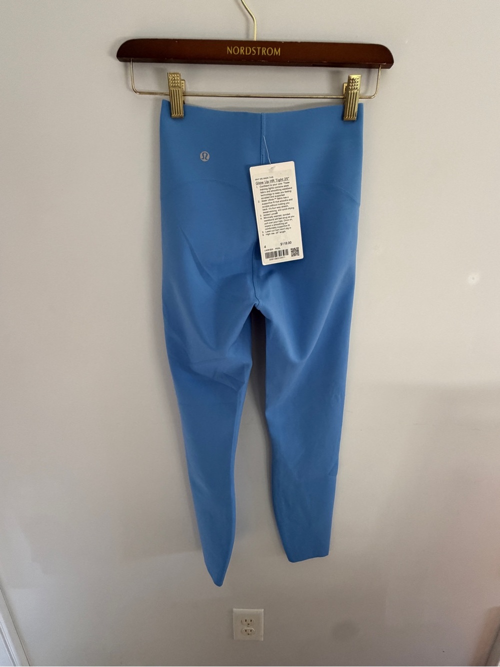 Lululemon Glow Up High Rise Tight 25” Pool Party Blue Size 4 NWT - Picture 6 of 8